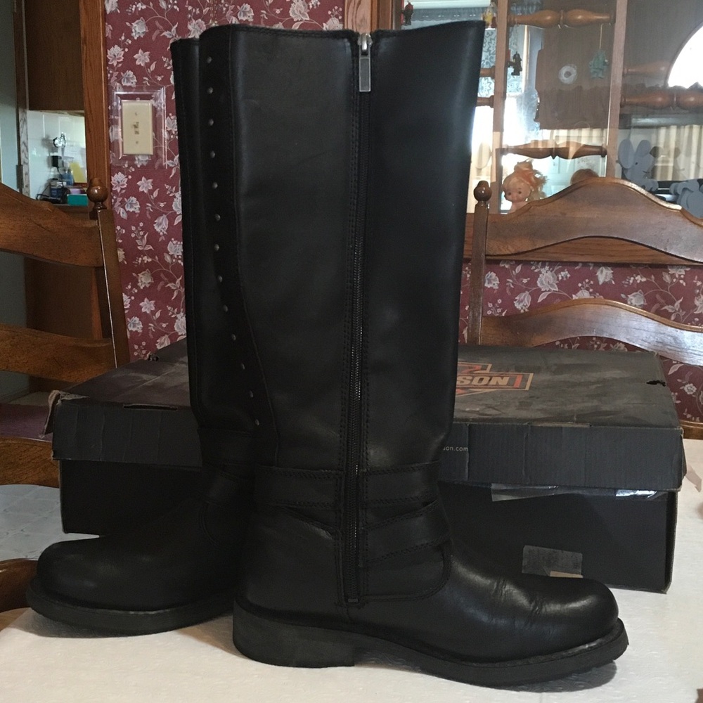 Harley Davidson Leather Black Sennett - Picture 2 of 13